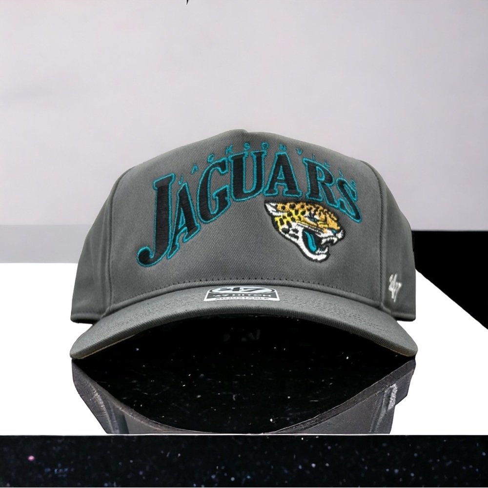NEW Jacksonville Jaguars 47 Brand Hat Men's Wave Hitch Charcoal Snapback Cap